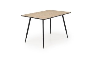 BERTO stół blat - naturalny, noga - czarny