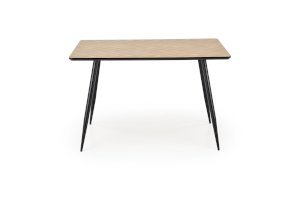 BERTO stół blat - naturalny, noga - czarny