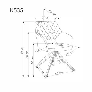 K535 krzesło beżowy
