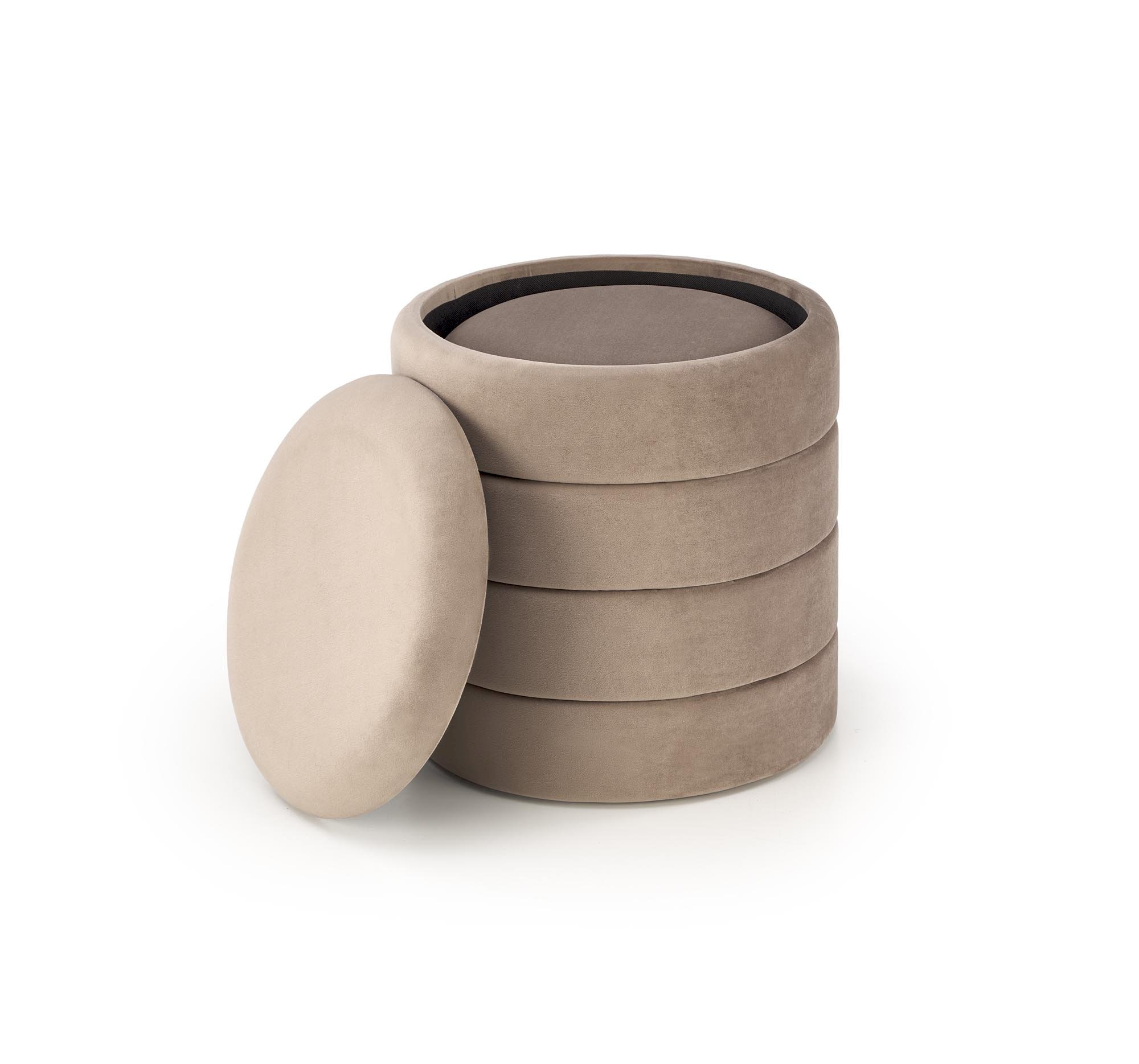 PACHO zestaw 2 puf, beżowy (1p=1set)