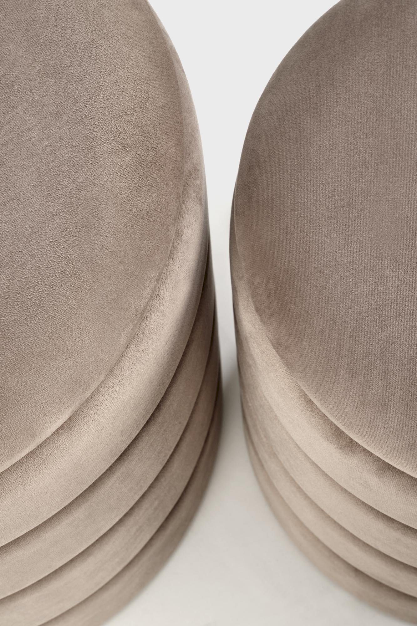 PACHO zestaw 2 puf, beżowy (1p=1set)