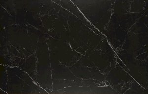 VITORINO stół rozkładany, blat - czarny marmur, nogi - czarny