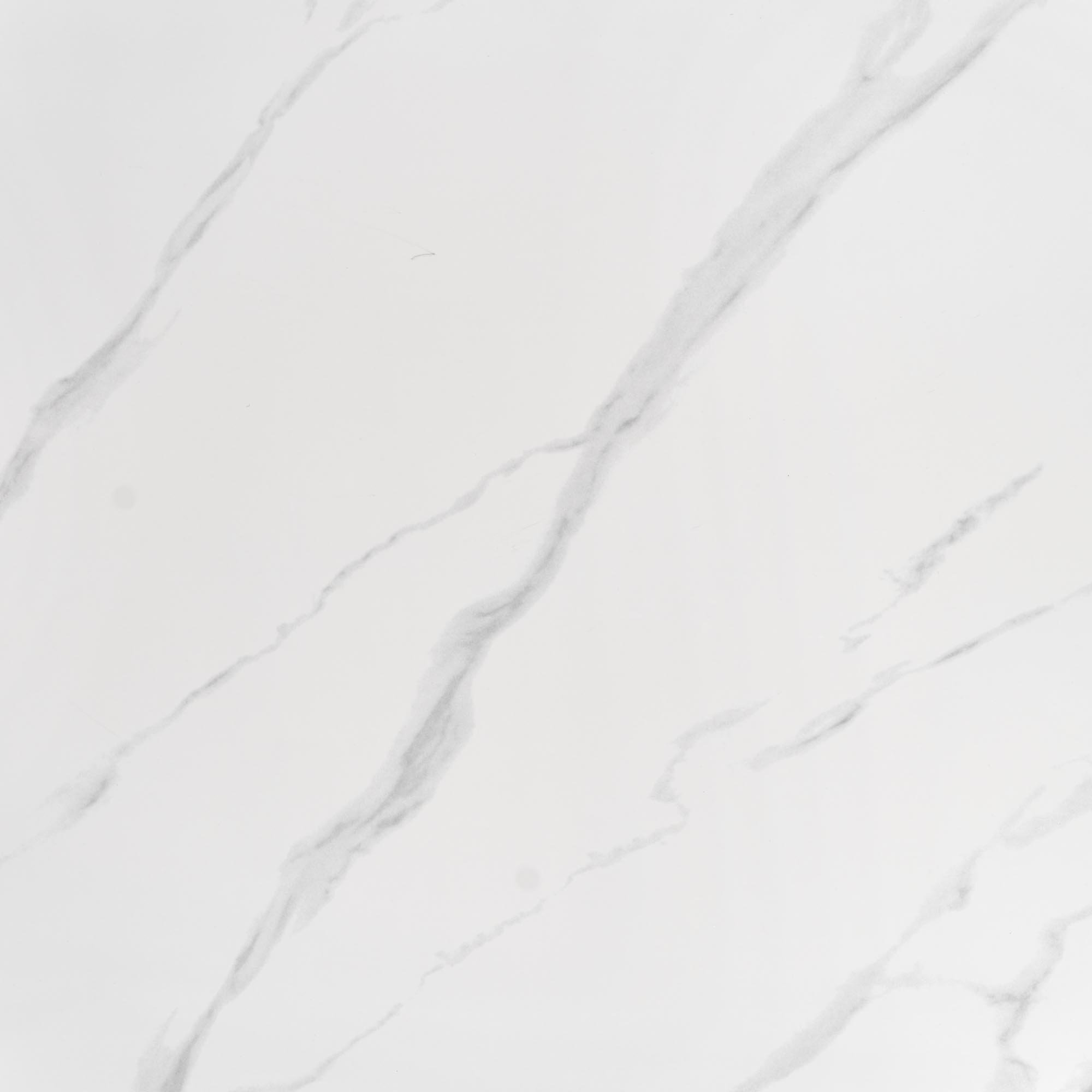 REGINALD stół okrągły blat - biały marmur, nogi - srebrny