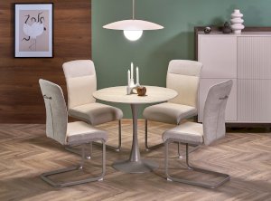 TOLIO stół okrągły, trawertyn/ kaszmir