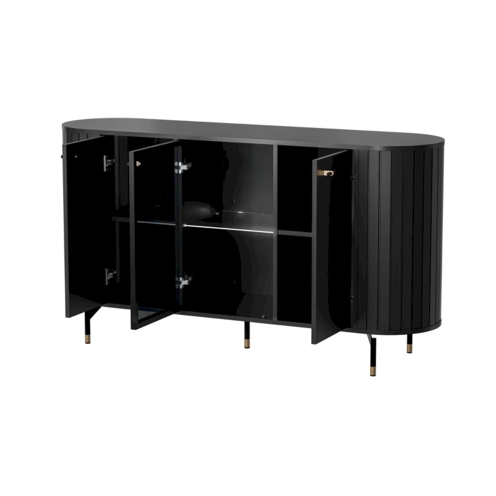 KOMODA 2D1W ZANTE ZA3 (CZARNY MAT)