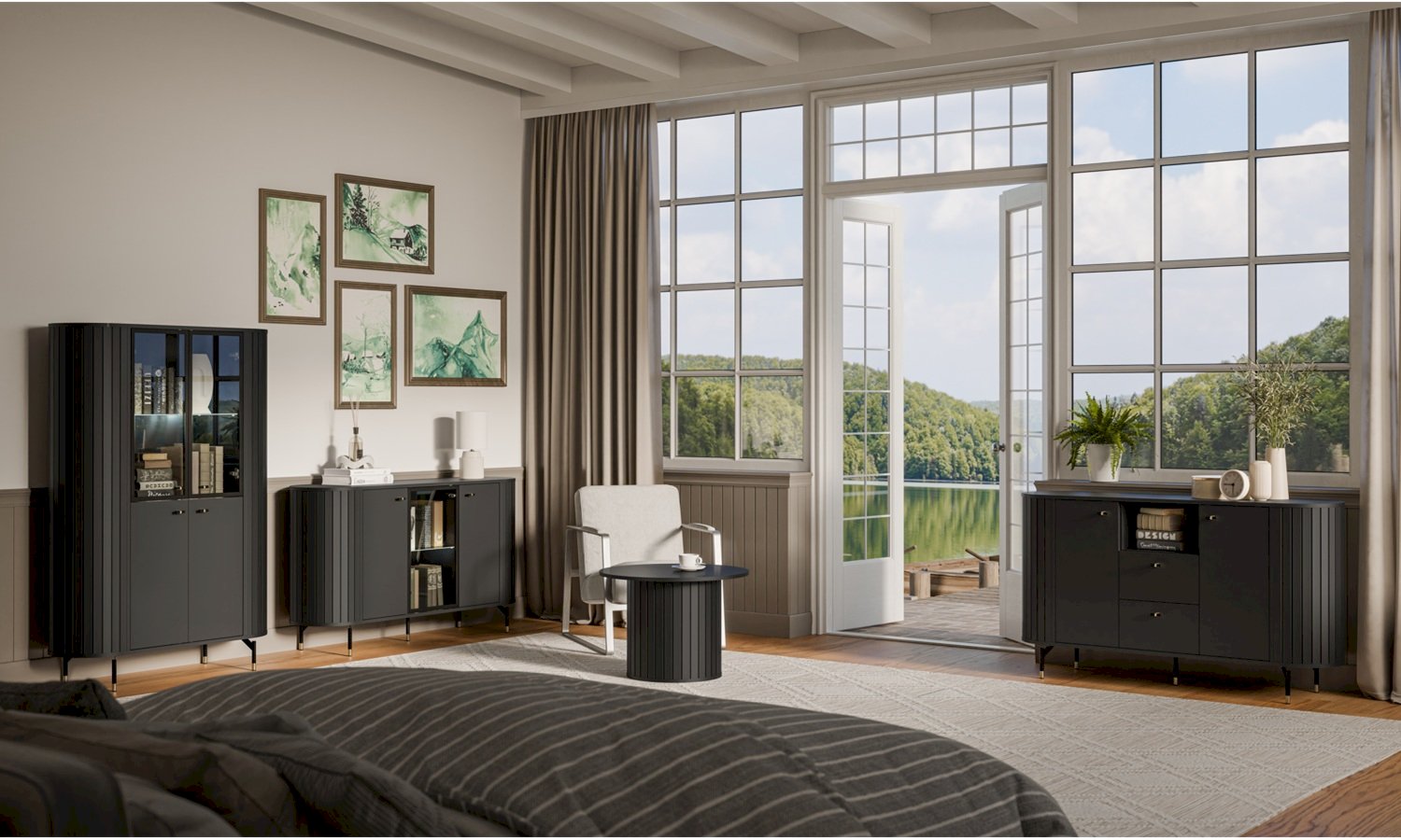 STOLIK KAWOWY ZANTE ZA7 (CZARNY MAT)