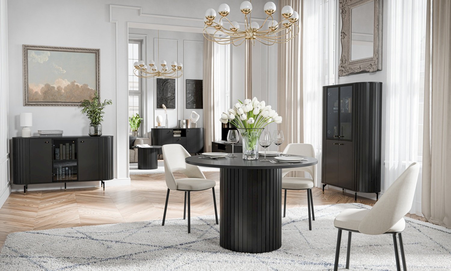 STÓŁ NIEROZKŁADANY ZANTE ZA8 (CZARNY MAT)