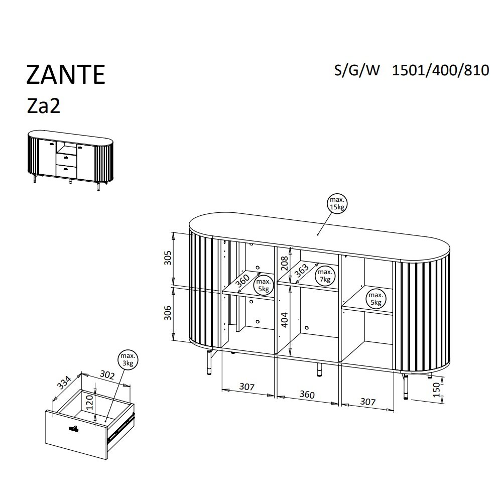 KOMODA 2D2S ZANTE ZA2 (CASHMERE)