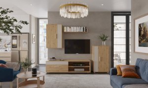 BENSON zestaw, kolor: dąb artisan - kaszmir