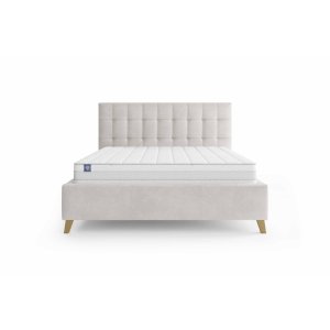 (120x200) PROMOCJA Łóżko tapicerowane Dolores + Stelaż + Materac + Pojemnik