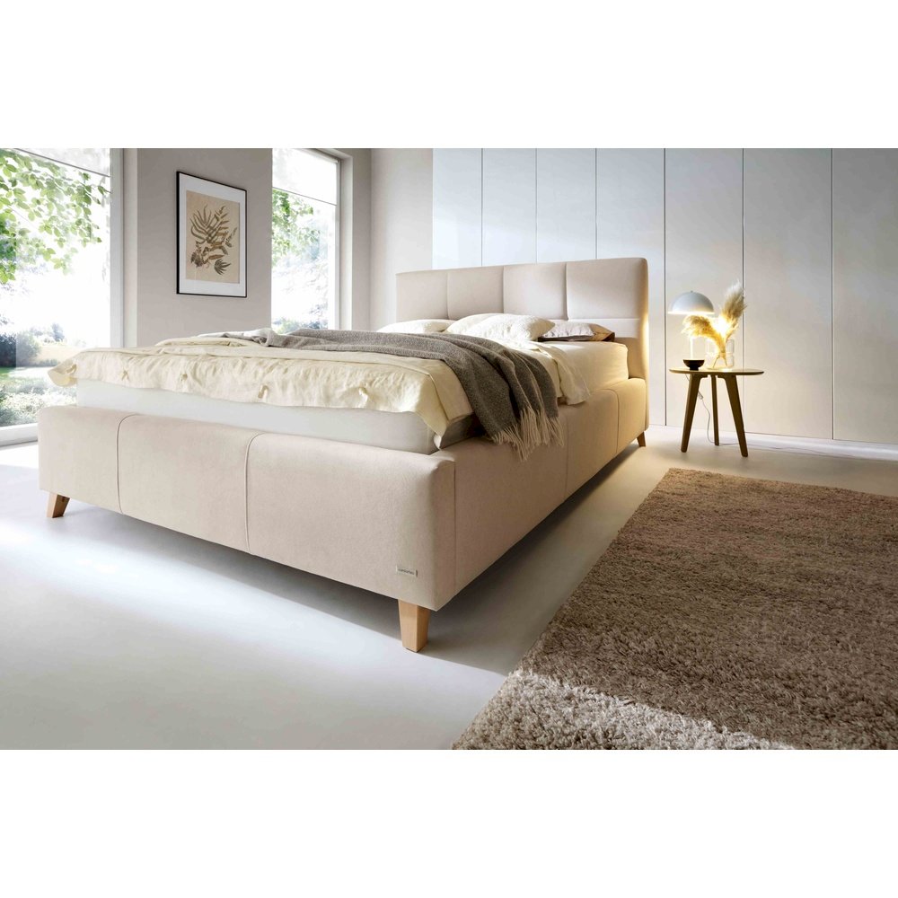 (140x200) PROMOCJA Łóżko tapicerowane Sara + Stelaż + Materac