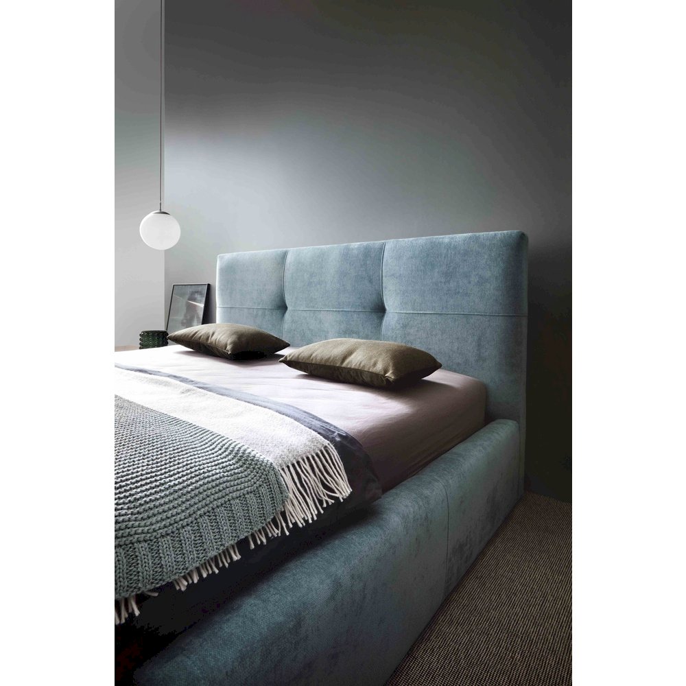 (90x200) PROMOCJA Łóżko tapicerowane Lily + Stelaż + Materac