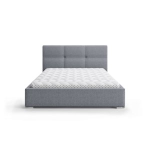 (90x200) PROMOCJA Łóżko tapicerowane Lily + Stelaż + Materac + Pojemnik