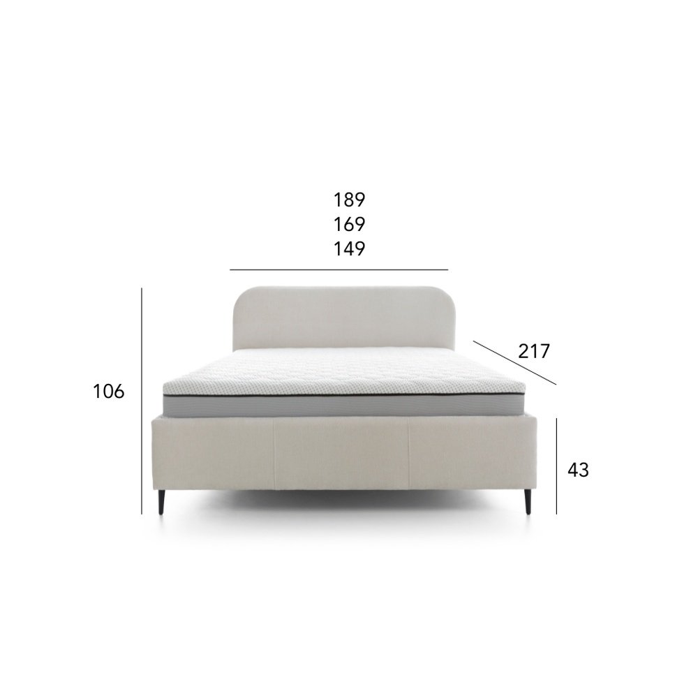Łóżko tapicerowane Bendi 180x200
