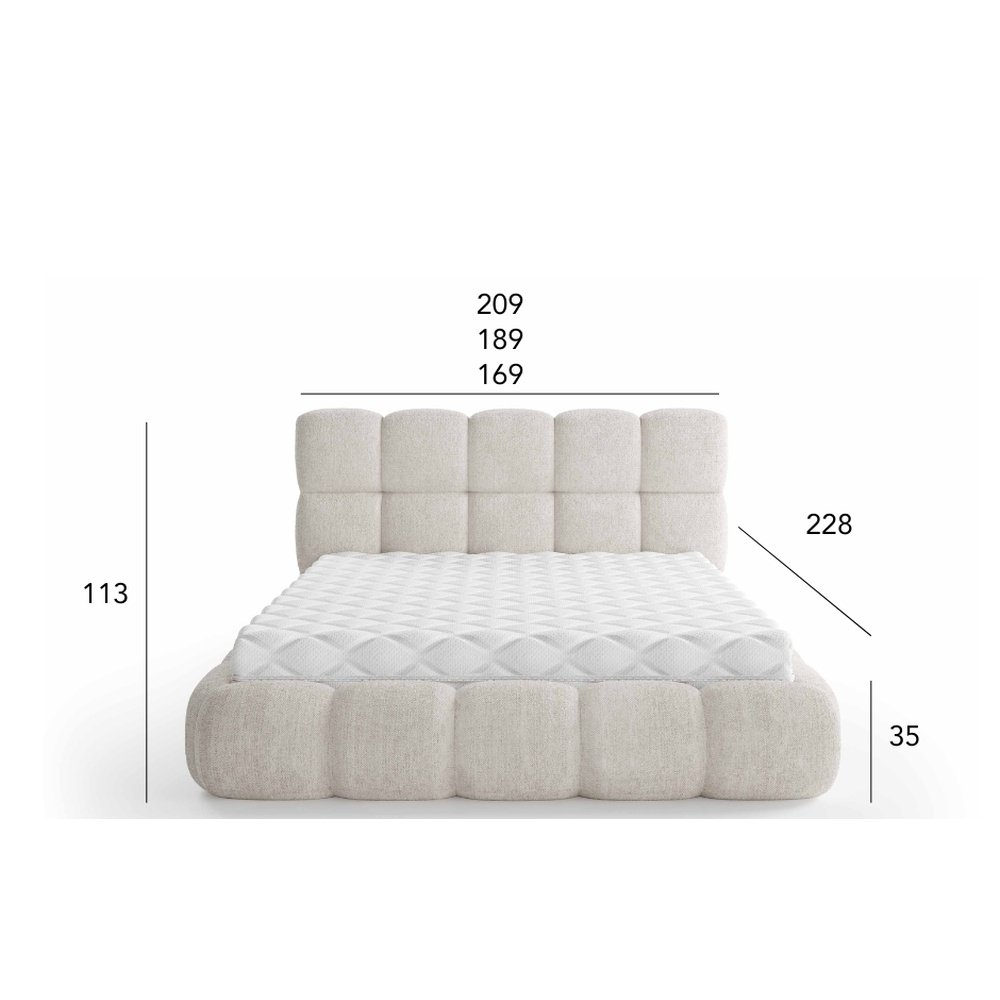 Łóżko tapicerowane Cherry 180x200