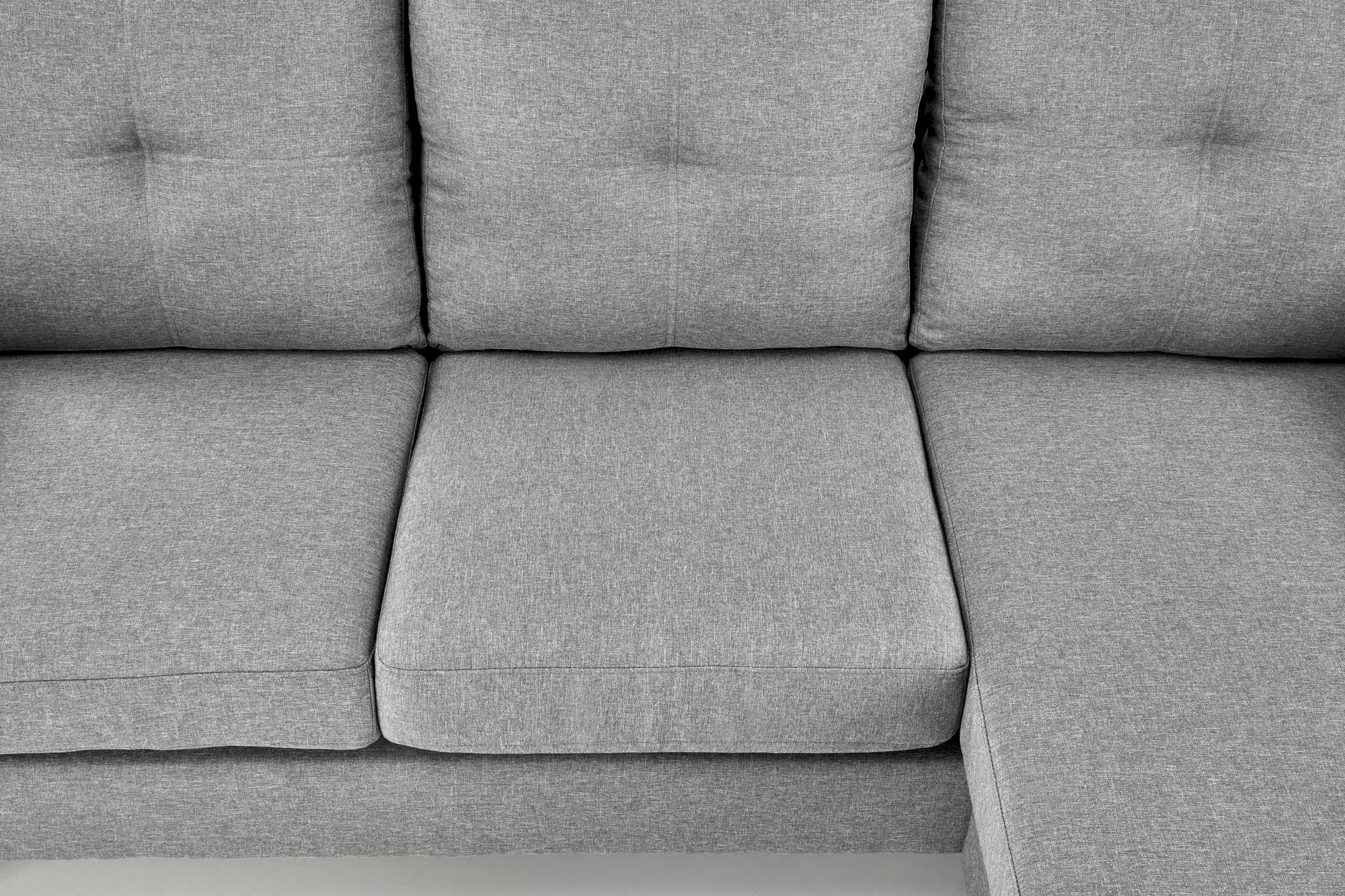 GERSON sofa z podnóżkiem popielaty