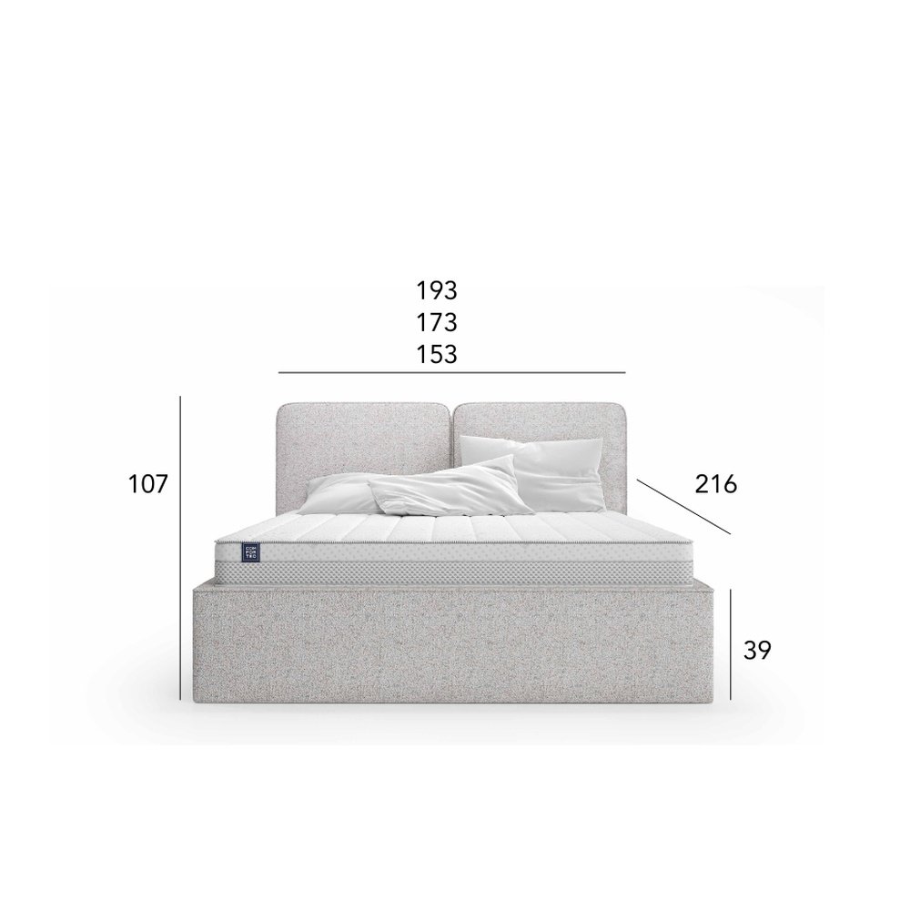 Łóżko tapicerowane Moka 180x200