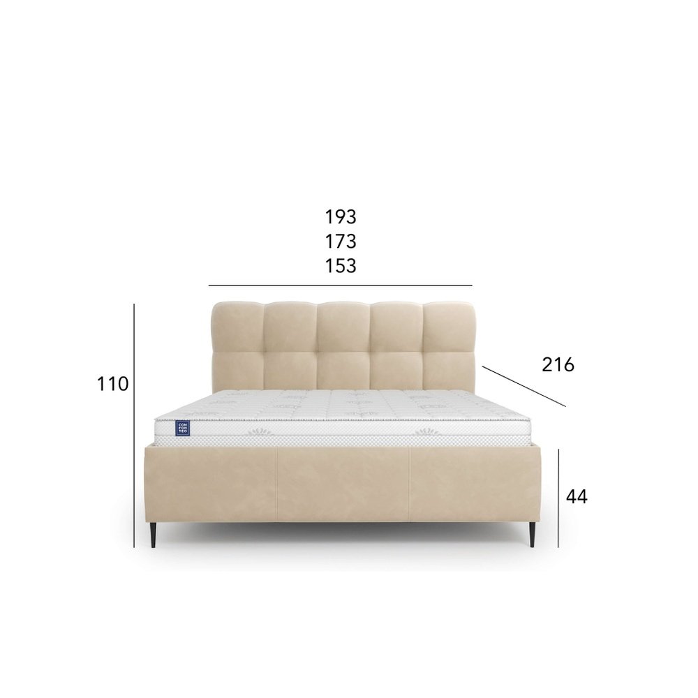 Łóżko tapicerowane Novu 160x200