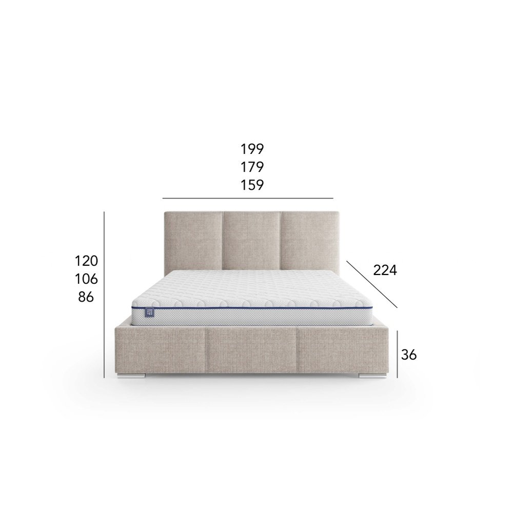 Łóżko tapicerowane Parma 180x200