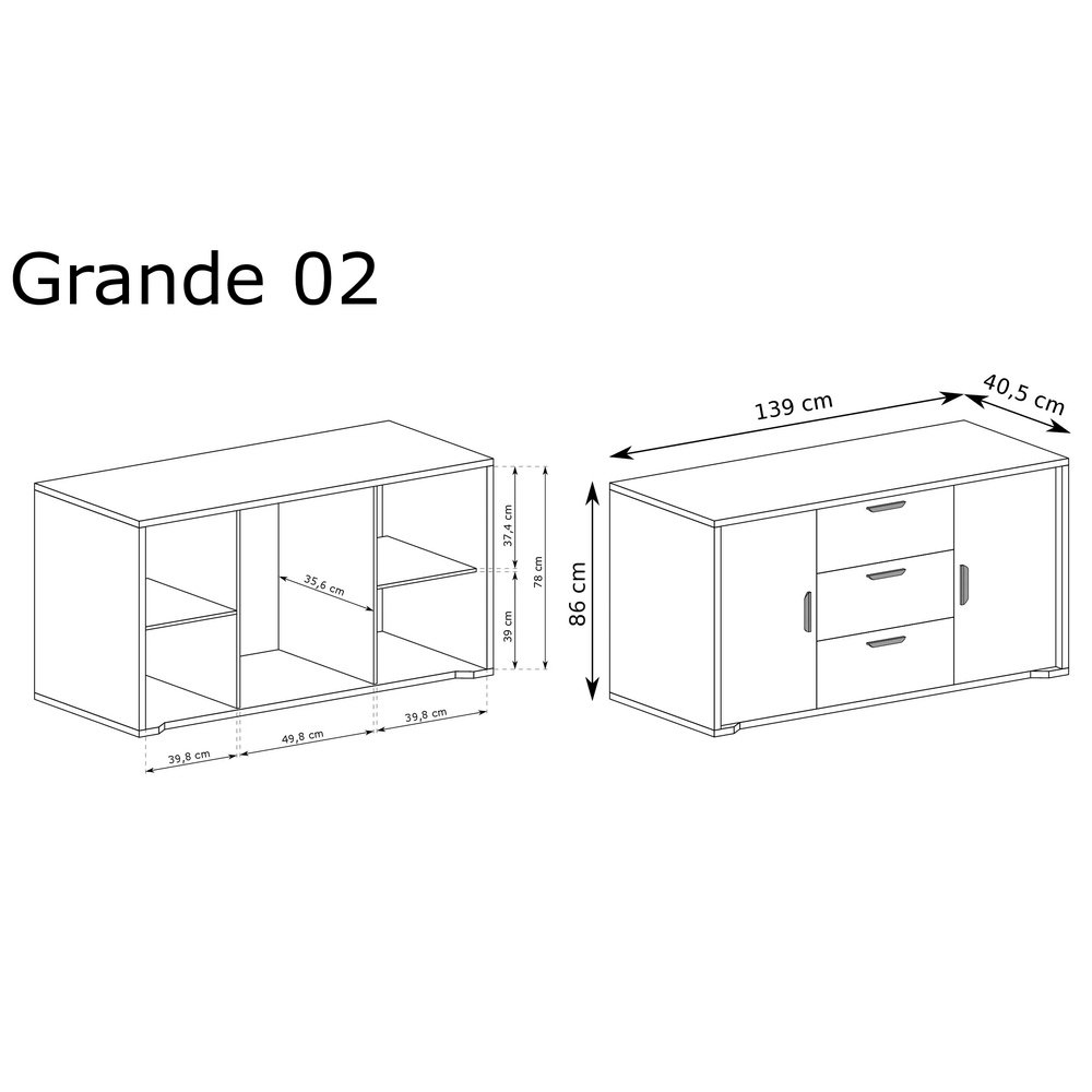 Komoda 2D3S Grande G-2