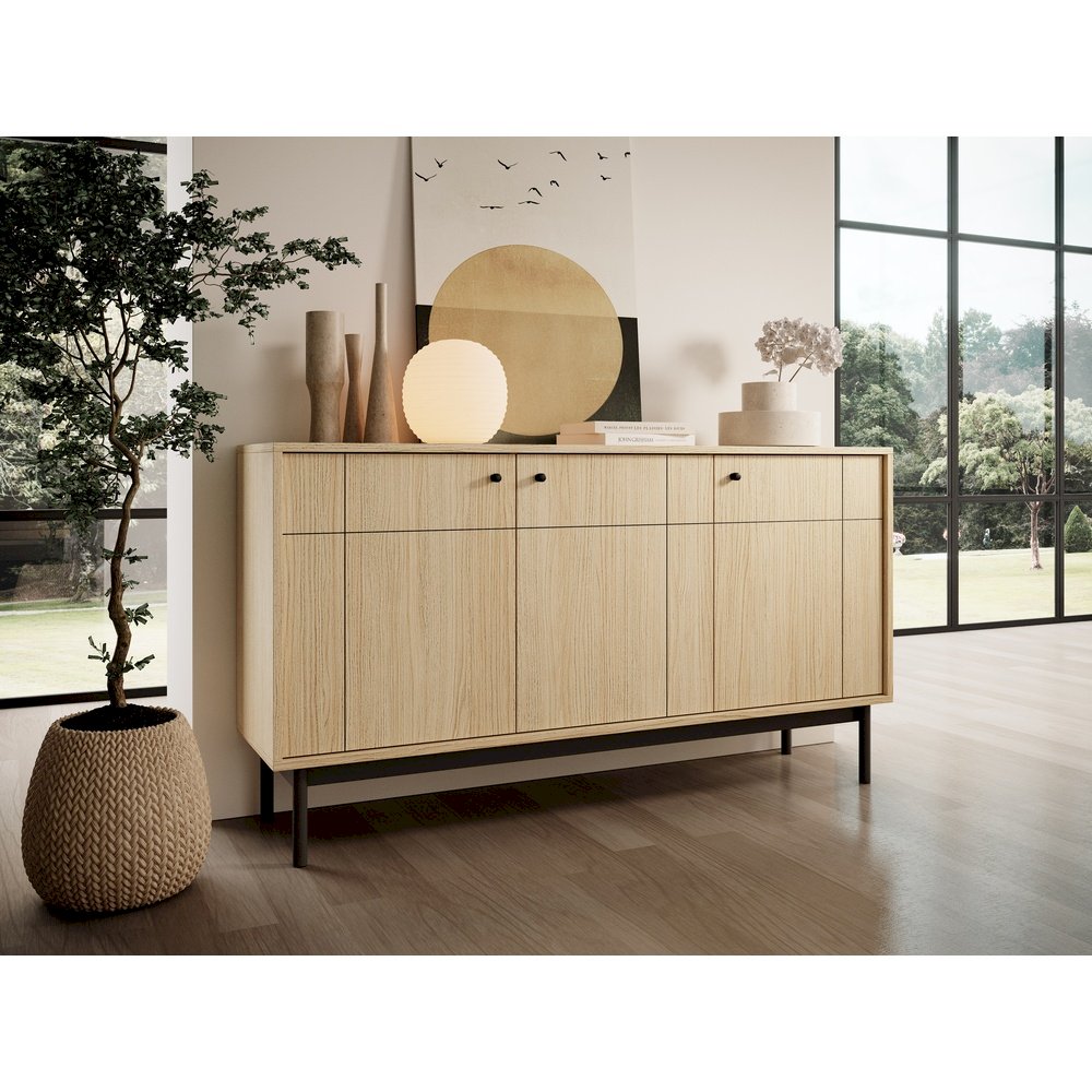 Komoda Japandi K154 (dąb linea)