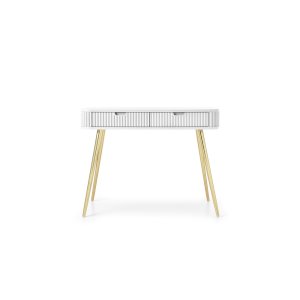 Toaletka T103 ZOVA (biały ze złotymi nóżkami)