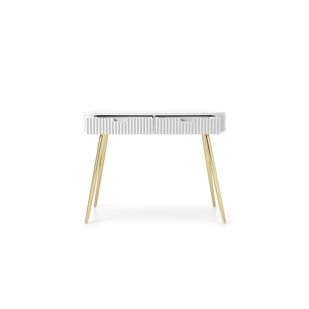 Toaletka T103 ZOVA (biały ze złotymi nóżkami)