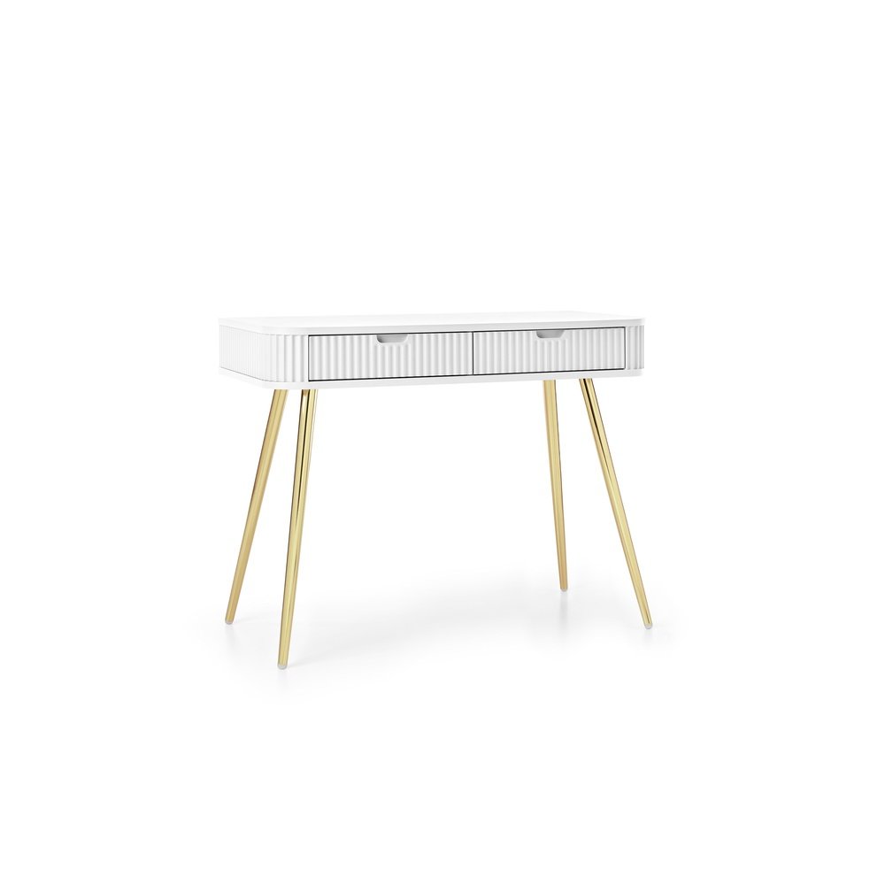 Toaletka T103 ZOVA (biały ze złotymi nóżkami)
