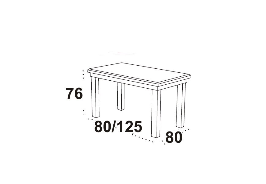 Stół Max VII + 4 krzesła Boss X (zest. DX49)