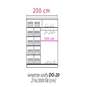 Szafa przesuwna Dome DO4-20