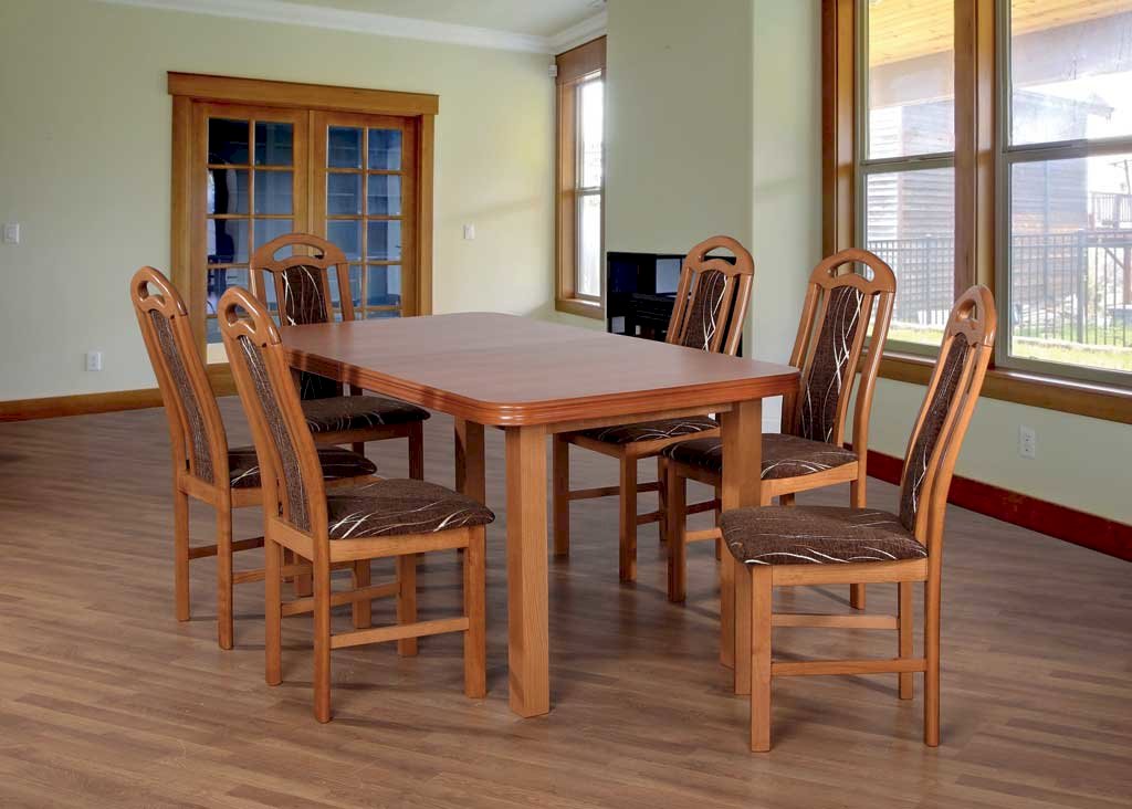 Stół Fornir 4 + 6 krzeseł W3 (zest. FX15)