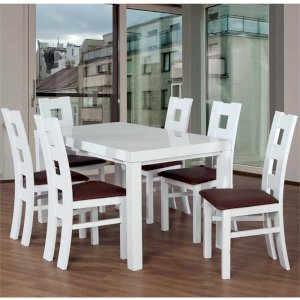 Stół Camilla 10 + 6 krzeseł Fila Niska (zest. FX21)