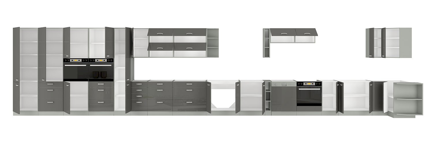 Front do zmywarki Grey ZM 570x596