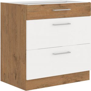 Szafka kuchenna Vigo Biały HG 80 D 3S BB Szafka kuchenna Vigo Biały HG 80 D 3S BB