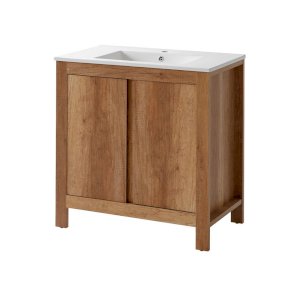 Szafka z umywalką 80 cm Classic Oak dąb Country 821