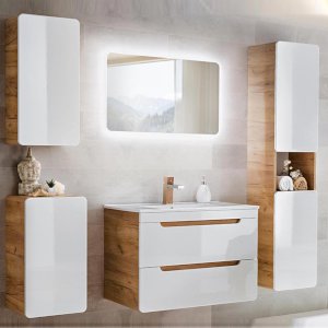 Zestaw mebli łazienkowych Aruba z umywalką 80 cm