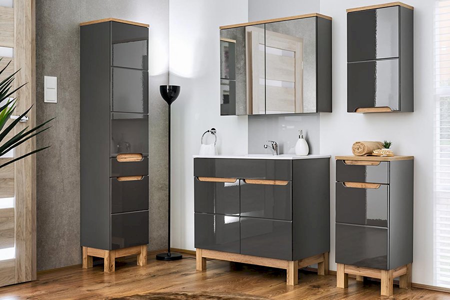Szafka z lustrem 60 cm Bali Grey 840