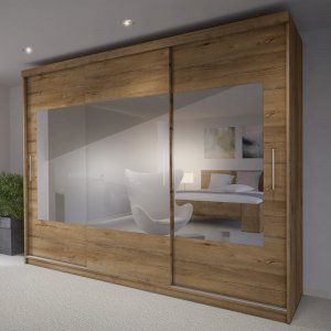 Szafa przesuwna Sino 260 Dąb Lefkas