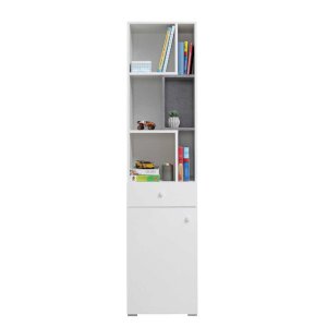 Regał Sigma SI8 Biały + Beton