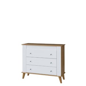 Komoda Sonia SN10 Biały Połysk + Dąb Grand