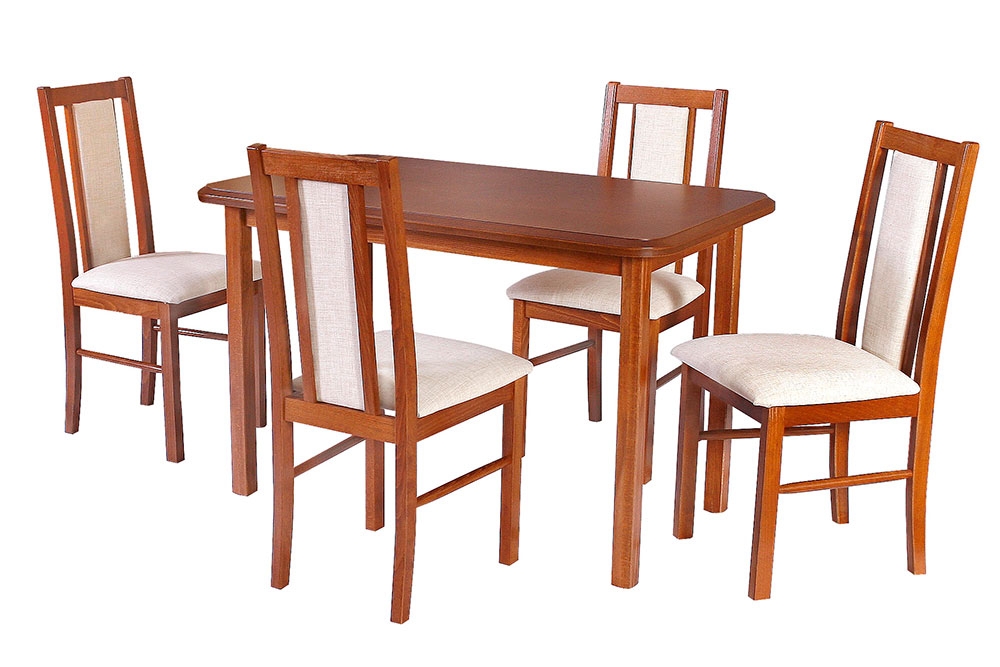 Stół Max IV (70x120-150) + 4 Krzesła Boss XIV