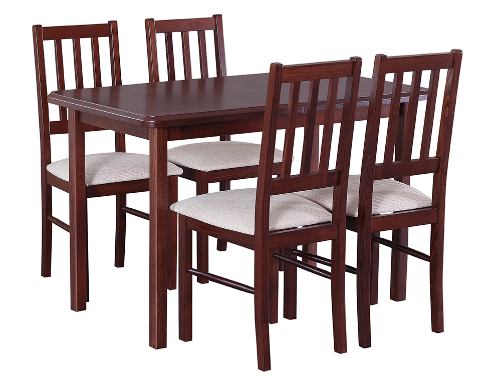 Stół Max IV (70x120-150) + 4 Krzesła Boss IV