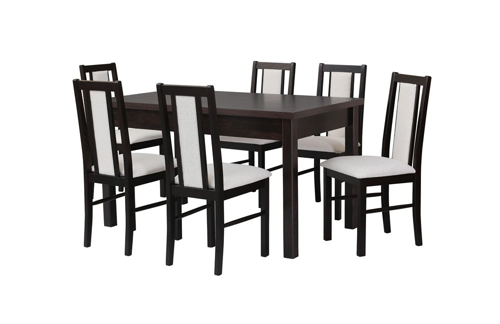 Stół Modena I (80x140-180) + 6 Krzeseł Boss XIV