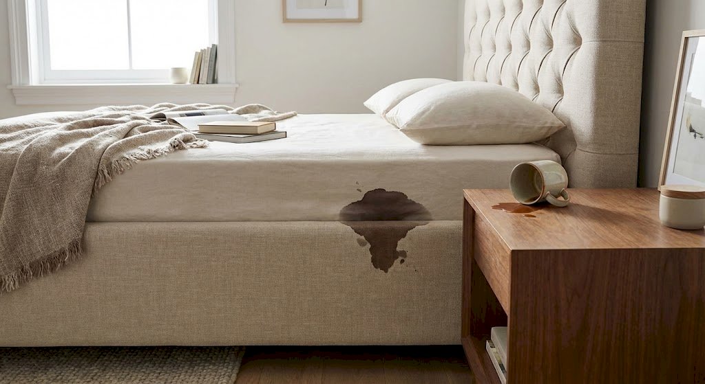 Jak czyścić łóżko tapicerowane? Domowe sposoby na pielęgnację weluru i usuwanie plam.