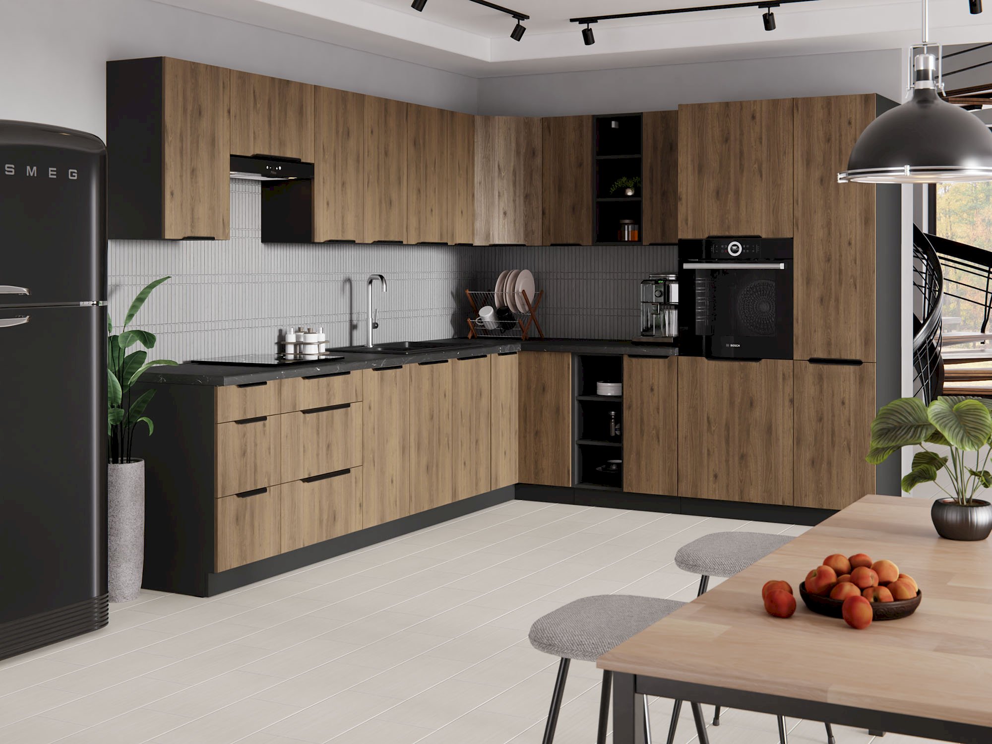 Co zamiast płytek w kuchni? Sprawdź modne alternatywy między szafkami