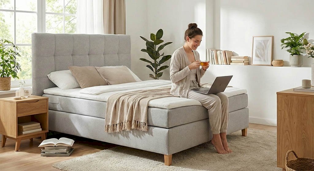 Wysokość łóżka do sypialni – dlaczego ma znaczenie dla Twojego kręgosłupa? Zalety spania "wysoko".