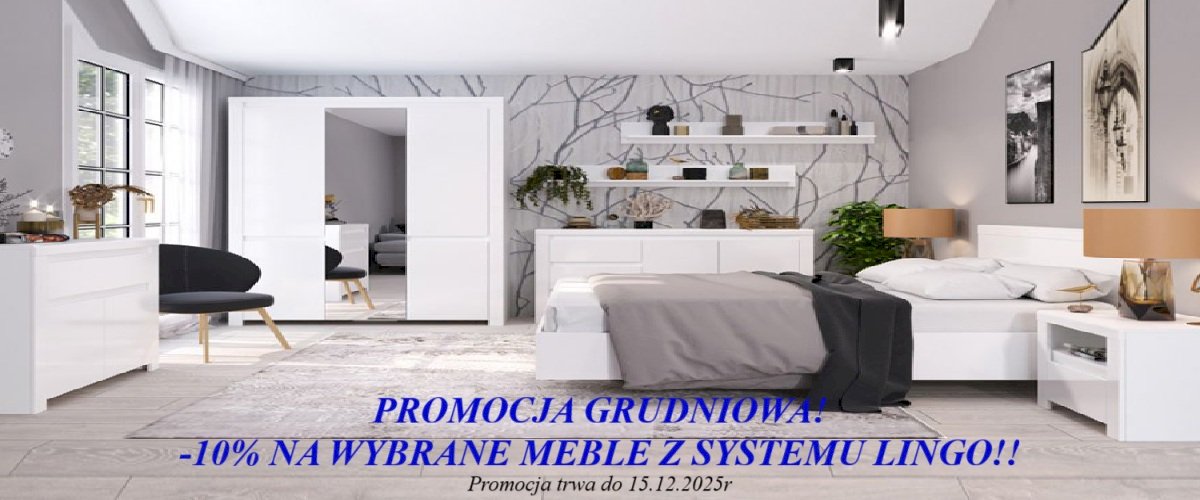 Promocja grudniowa! -10% na wybrane meble z systemu Lingo!! Promocja trwa do 15.12.2025r