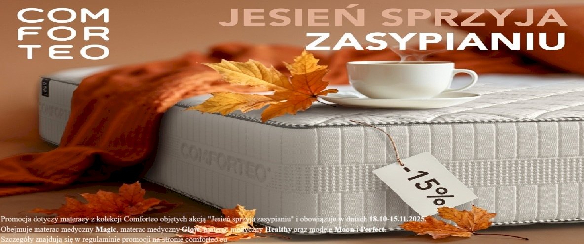 Promocja - Jesień sprzyja zasypianiu