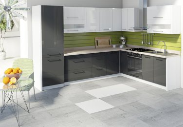 Meble kuchenne Creativia Szary Połysk