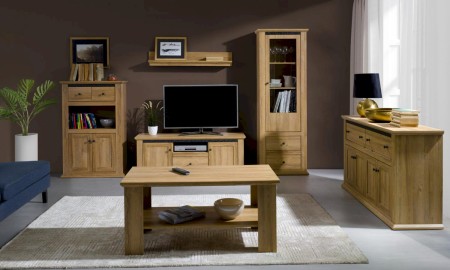 MEBLE DO SALONU MEZO DĄB GRAND